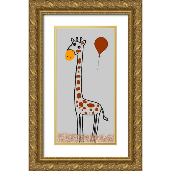 Lewis, Sheldon 9x14 Gold Ornate Wood Framed with Double Matting Museum Art Print Titled - Tall Guy