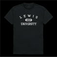 thumbnail image 1 of Lewis University Flyers Distressed Arch College T-Shirt, Black - Medium, 1 of 1