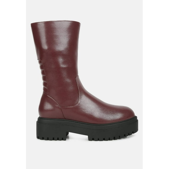 Lewisa Panelled Lug Sole Boots