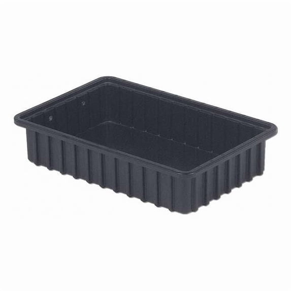 Polyethylene, Divider Box, Black, 16 1/2 in L, 3 1/2 in H DC2035-XL
