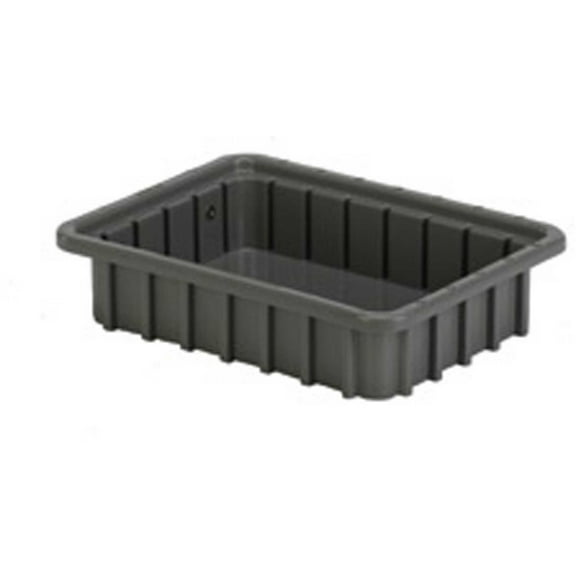 Lewisbins Polyethylene, Divider Box, Gray, 10 3/4 in L, 2 1/2 in H DC1025 Grey