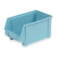 thumbnail image 1 of Hang & Stack Storage Bin, Plastic, Light Blue, 6 in H, 8 in W, 12 7/8 in L PB40-F Lt Blue, 1 of 1
