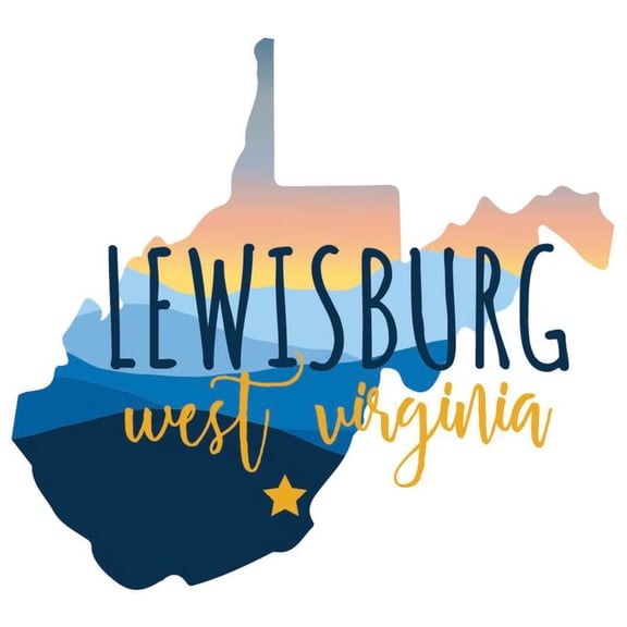 Lewisburg West Virginia Souvenir Decorative Vinyl Decal Sticker (3-Inch)