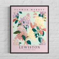 Stringlia Flower Lewiston Idaho Flower Market Wall Art Print, Syringa Botanical Pastel ...