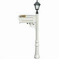thumbnail image 1 of Lewiston Mailbox post system with Bayview Solar Lamp, 3 cast aluminum personalized address plates and decorative fluted base, 1 of 2