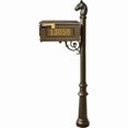 thumbnail image 1 of Lewiston LMCV-801-BZ Mailbox Post System with Fluted Base & Horsehead Finial, Bronze, 1 of 2