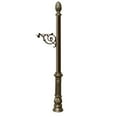 thumbnail image 1 of Lewiston Post only, with support bracket, decorative ornate base and pineapple finial , Bronze, 1 of 2