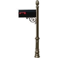 thumbnail image 1 of Lewiston LPST-703-E1-BZ E1 Economy Mailbox System with Ornate Base & Pineapple Finial, Bronze, 1 of 3