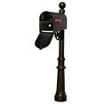 thumbnail image 1 of Lewiston LPST-E1-LKIT-804-BRZ E1 Economy Mailbox Locking Insert System with Fluted Base & Ball Finial, Bronze, 1 of 1