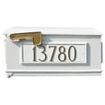 thumbnail image 1 of Lewiston  Mailbox with 3 Cast Aluminum Address Plates - White, 1 of 4