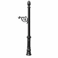 thumbnail image 1 of Lewiston Post only, with support bracket, decorative ornate base and pineapple finial , White - LPST-703-BL, 1 of 3