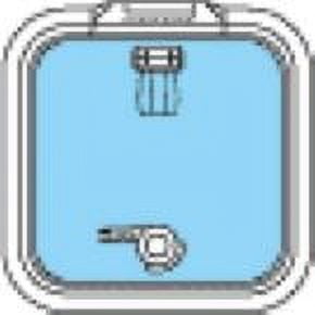 Lewmar 39610050 Ocean Size 10 Flat Base Hatch