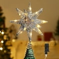 Lewondr Christmas Star Tree Topper, 3D Geometric Star Plugged