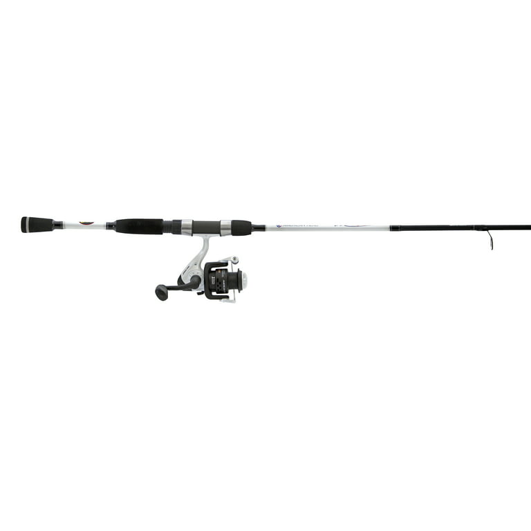 Lew's American Hero We Go 2 Spinning Reel and Fishing Rod Combo, 6-Foot  2-Piece IM6 Graphite Rod Blank, Size 150 Reel 5.2:1 Gear Ratio, White/Black  