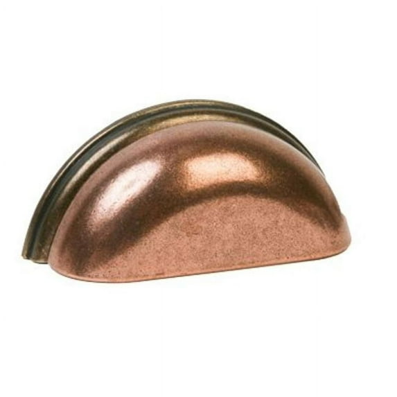 Lews Hardware 334-3Mbp Metal Bin Pull 3" Center To Center Cup Cabinet Pull - MultiColor