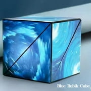 Lex 3D Magne Tic Magic Cube 72 Shapes Shifting Box Gift Puzzle Toys Blue Over 3 Years Old