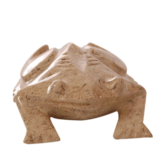 Lex Classics Home Decorative Fossil Frog Marble Figurine