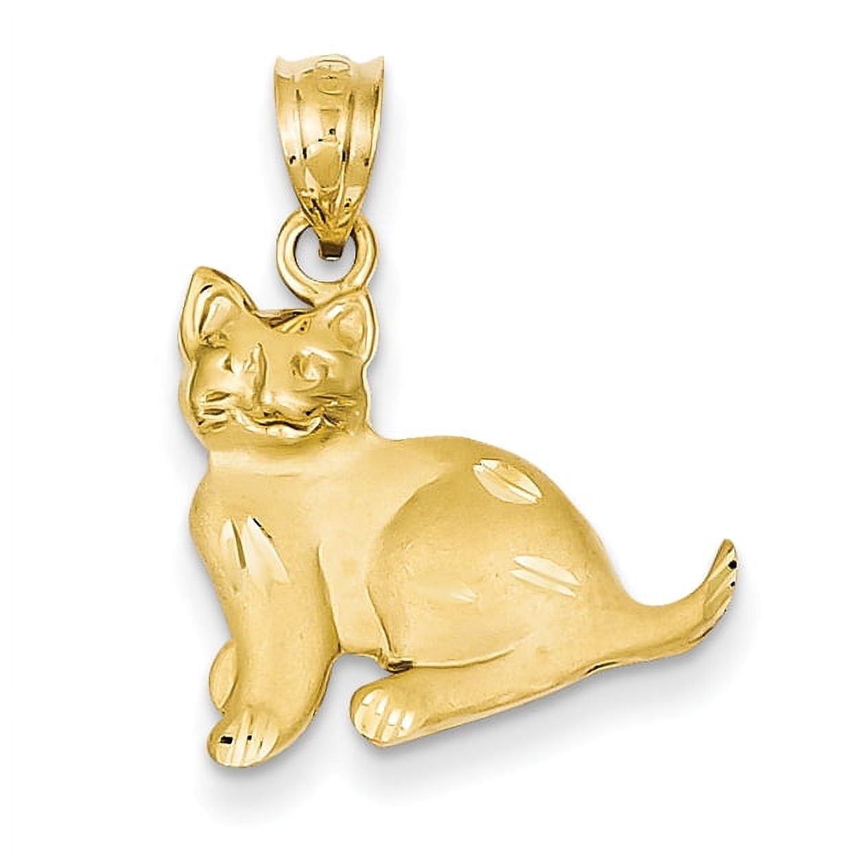 UR URLIFEHALL 100 Pcs Light Gold Plated Cat Charms Alloy Metal Cat Enamel  Charms Cute Cat Charms Pendant for Jewelry Making Necklace Bracelet Anklet
