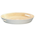 thumbnail image 1 of Lexa Bamboo Serving Tray w/ Handles, 16 Inch, White, 1 of 11