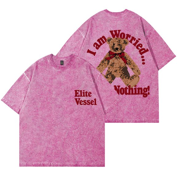 Lexa Gates Worried About Nothing Vintage Wash T-Shirts Women Men Fashion Cotton Short Sleeve Tee