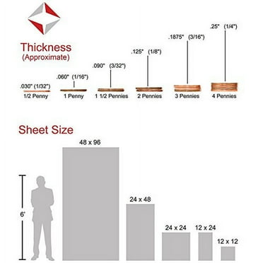 Lexan Sheet - Polycarbonate - .236" - 1/4" Thick, Clear, 24" X 24
