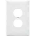 thumbnail image 1 of Lexan Wall Plates 1 Gang Oversize Duplex Receptacle White, 1 of 1
