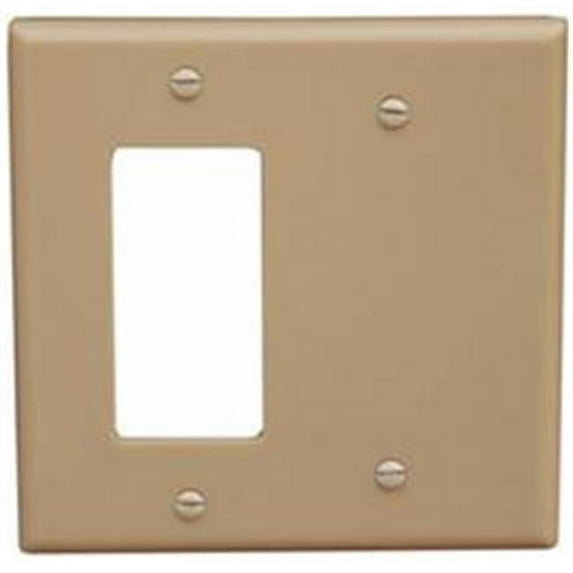 Lexan Wall Plates 2 Gang 1GFCI 1Blank Ivory