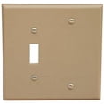 thumbnail image 1 of Lexan Wall Plates 2 Gang 1Toggle 1Blank Ivory, 1 of 1