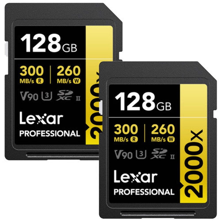 Lexar GOLD Series High Speed Professional 2000x 128GB UHS-II SDXC 