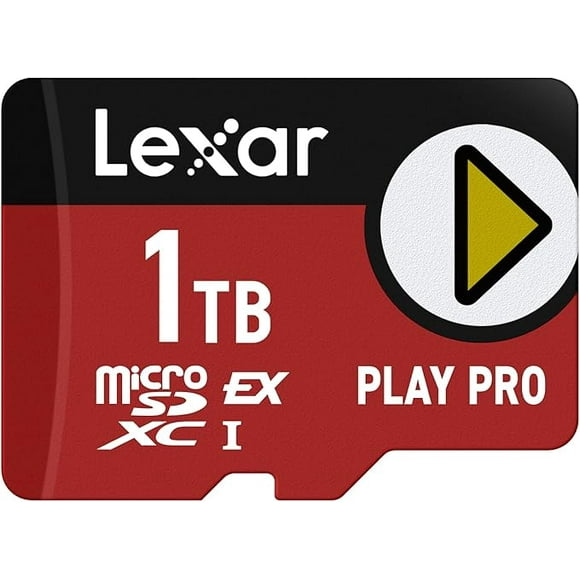 Lexar 1TB Play PRO microSD Express Card, UHS-I, C10, U3, V30, Full HD, 4K, Up to 900/600 MB/s Memory Card, ASUS ROG Ally, Steam Deck, Gaming (LMSXPS0001T-BNNNU)