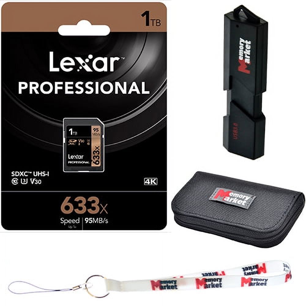 Lexar 1TB SDXC Professional 633x UHS1 U3 SD XC Memory Card LSD1TCB633