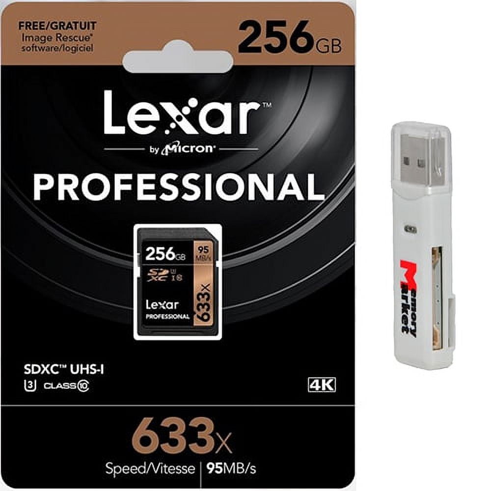 Lexar 256GB SDXC Professional 633x UHS1 U3 SD XC Memory Card