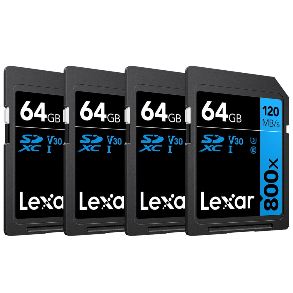 Lexar 64GB High-Performance 800x UHS-I SDXC Memory Card BLUE
