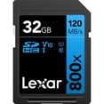 thumbnail image 1 of Lexar 32GB High-Performance 800x UHS-I Class 10 SDHC Memory Card, 1 of 10