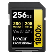 Lexar Professional GOLD Series 1800x SDXC UHS-II Memory Card , 256 GB