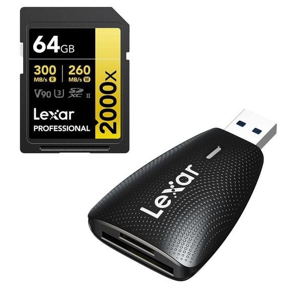 Lexar GOLD Series Professional 2000x 64GB UHS-II SDXC Memory Card