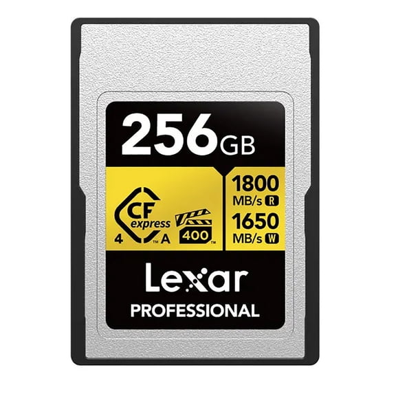 Lexar Gold Series Professional 256GB CFexpress 4.0 Type-A Memory Card