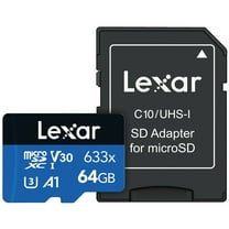 Lexar High-Performance BLUE Series 633x microSDHC/microSDXC UHS-I Card (64 GB)
