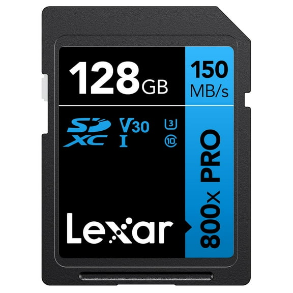 Lexar BLUE Series High-Performance 800x PRO SDHC/SDXC UHS-I Card (128 GB), LSD0800P128G-BNNNU