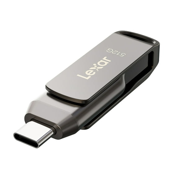Lexar JumpDrive D400 USB 3.2 Gen 1 Dual Drive with USB-C and USB-A Connectors (512 GB)