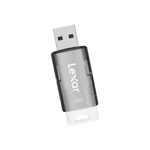 Lexar JumpDrive S60 USB 2.0 Flash Drives, 64GB, Black/Teal, Pack Of 2 Flash Drives, LJDS60-64GB2NNU