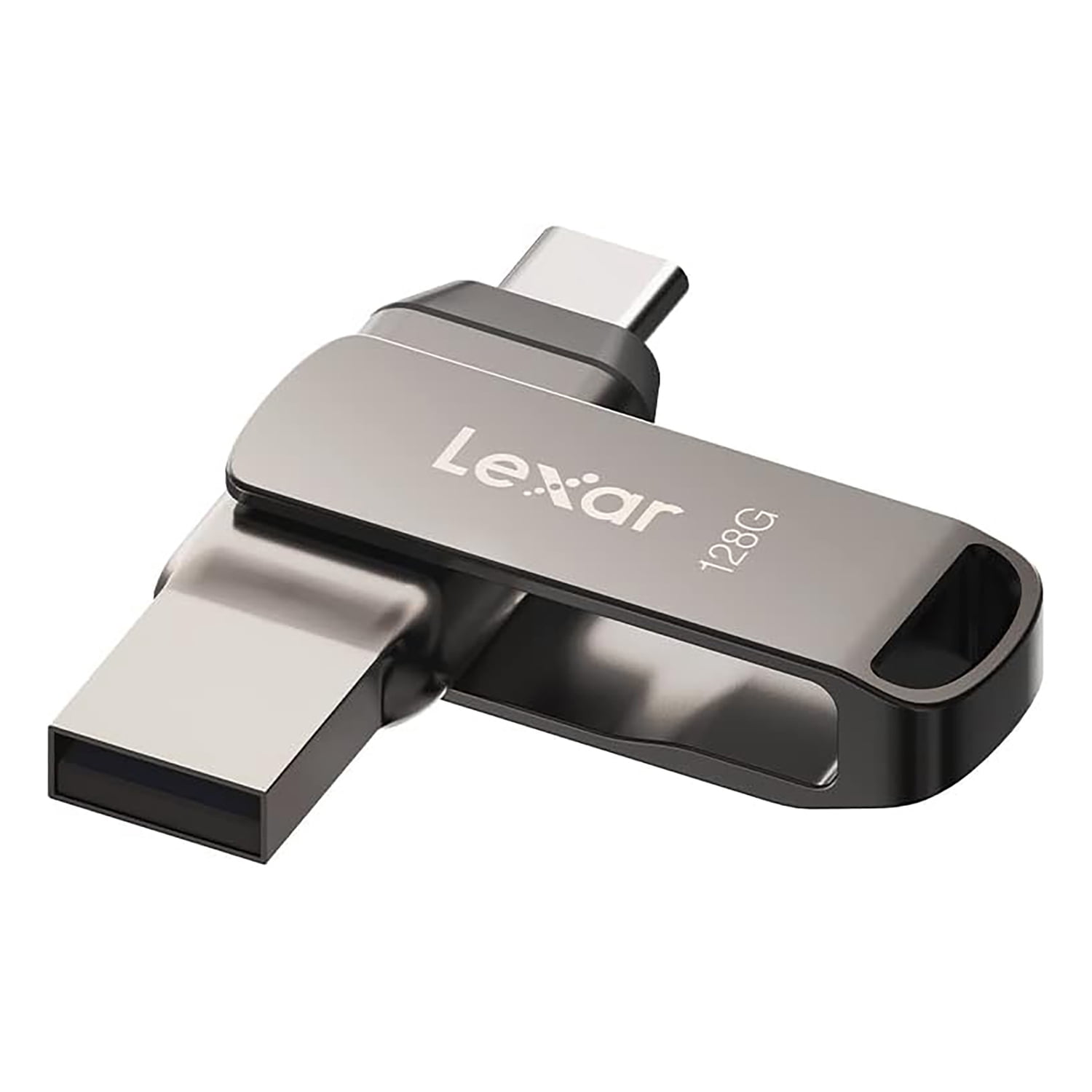 Lexar JumpDrive D500 USB 3.2 Gen 1 Solid-State Dual Drive with USB-C and USB-A Connectors, 128 GB