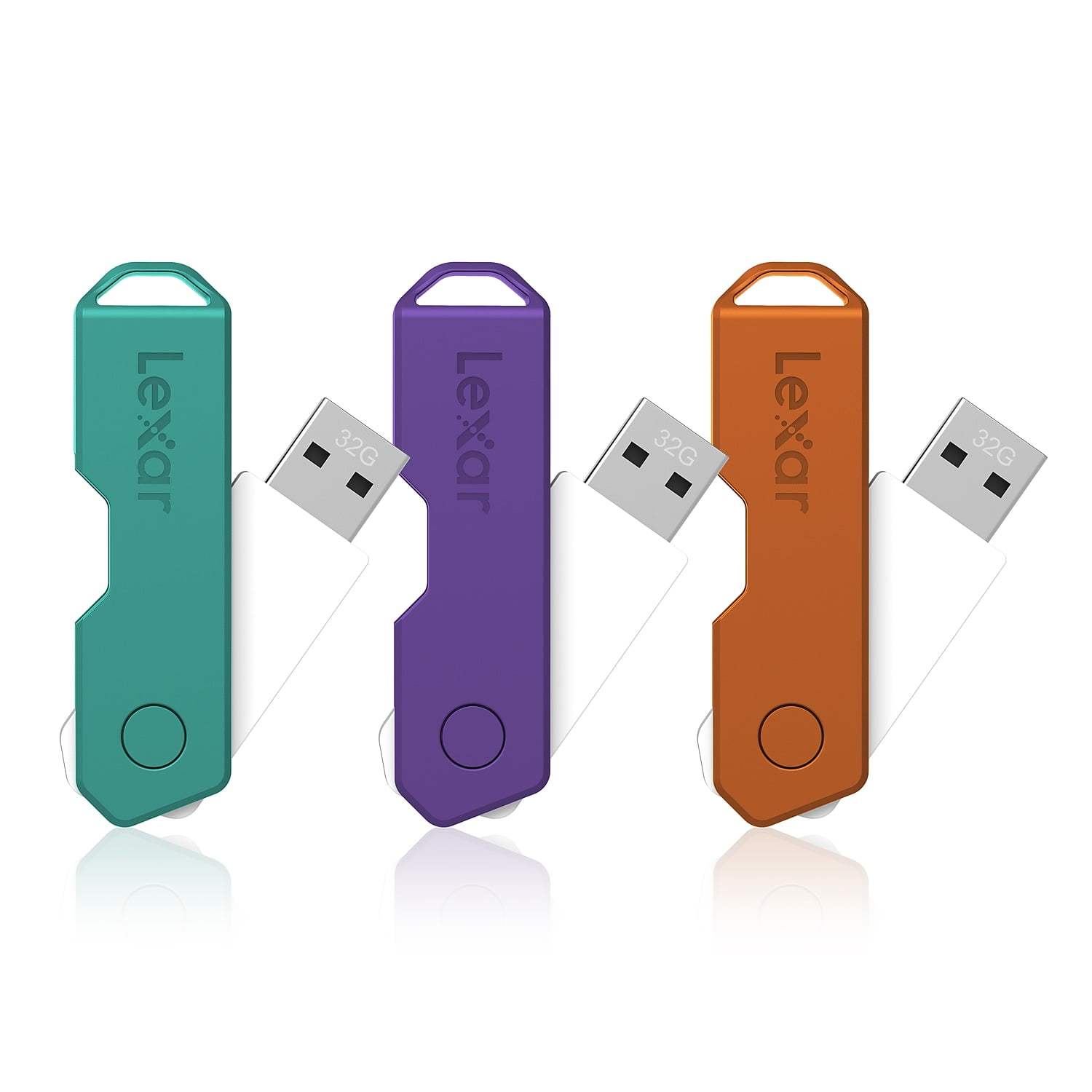 Lexar JumpDrive TwistTurn2 32GB USB Flash Drive - 3 Pack, High-Capacity ...
