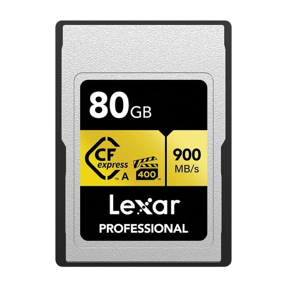 Lexar LCAGOLD080G-RNENG Professional CFexpress Type A Card GOLD Series (80 GB)
