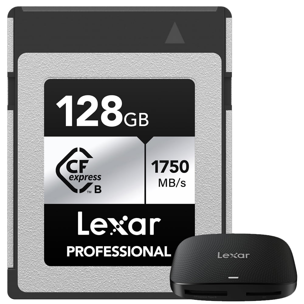 Lexar LCXEXSL128G-RNENG CFexpress Type B SILVER Series Memory Card ...