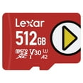 thumbnail image 1 of Lexar LMSPLAY512G-BNNNU Play Micro SDHC UHS-I Card (512 GB), 1 of 15