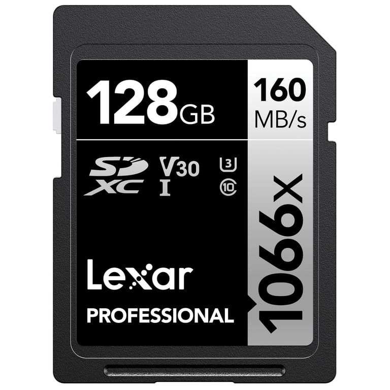 Lexar, SDXC Memory Card, 128GB, UHS-I 1066x 160MB/s Read - Walmart.com