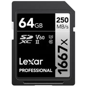 Lexar Professional 64GB 1667x UHS-II SDXC Memory Card