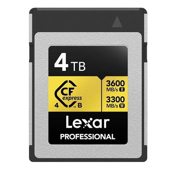 Lexar 4TB Professional GOLD CFexpress 4.0 Type B Memory Card (EOL)