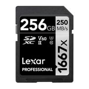 Lexar Professional 1667x 256GB SDXC UHS-II/U3 Card LSD256CBNA1667